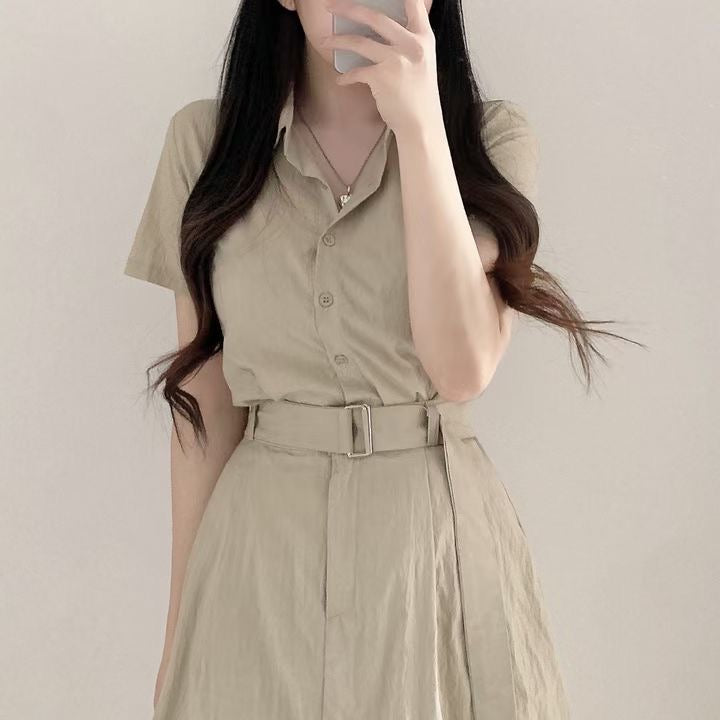 襯衫短裙皮帶Set