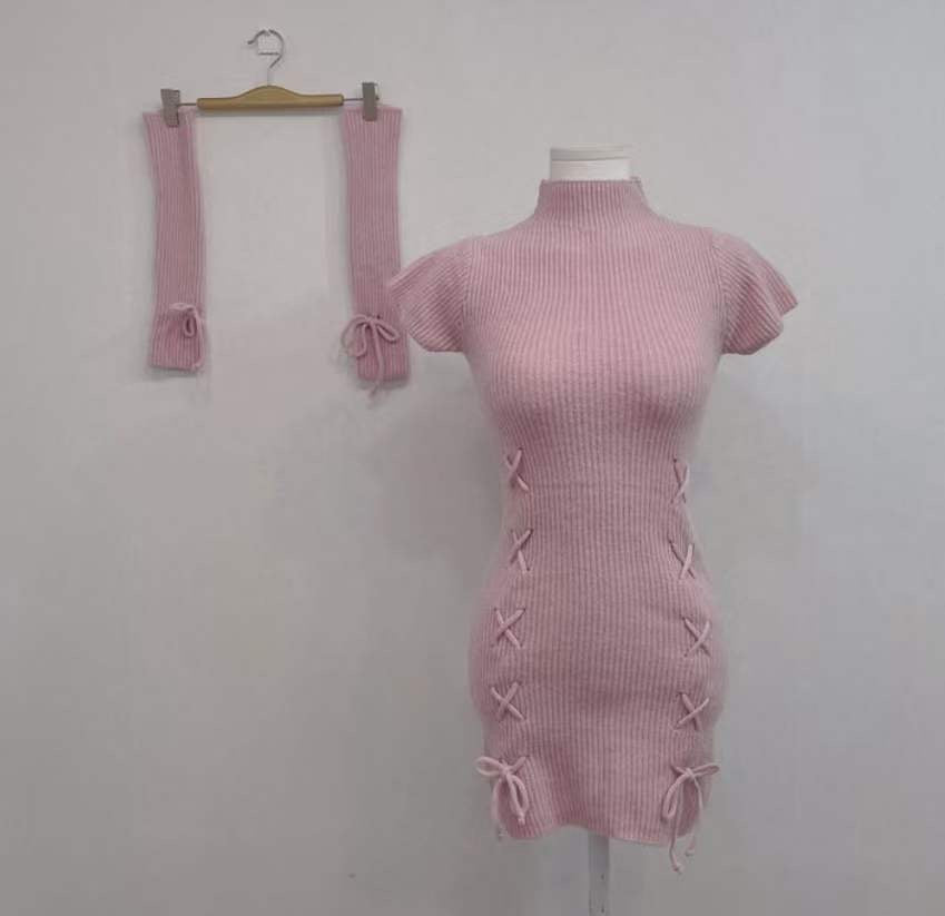 Cross Favor Knitting Dress
