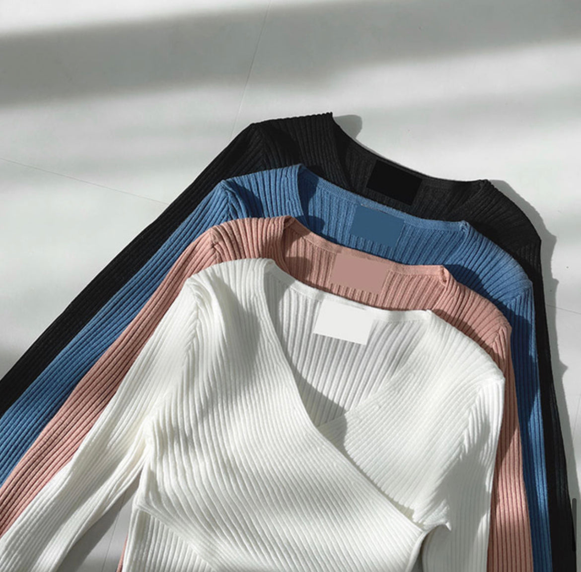2-ways交疊Knit Top