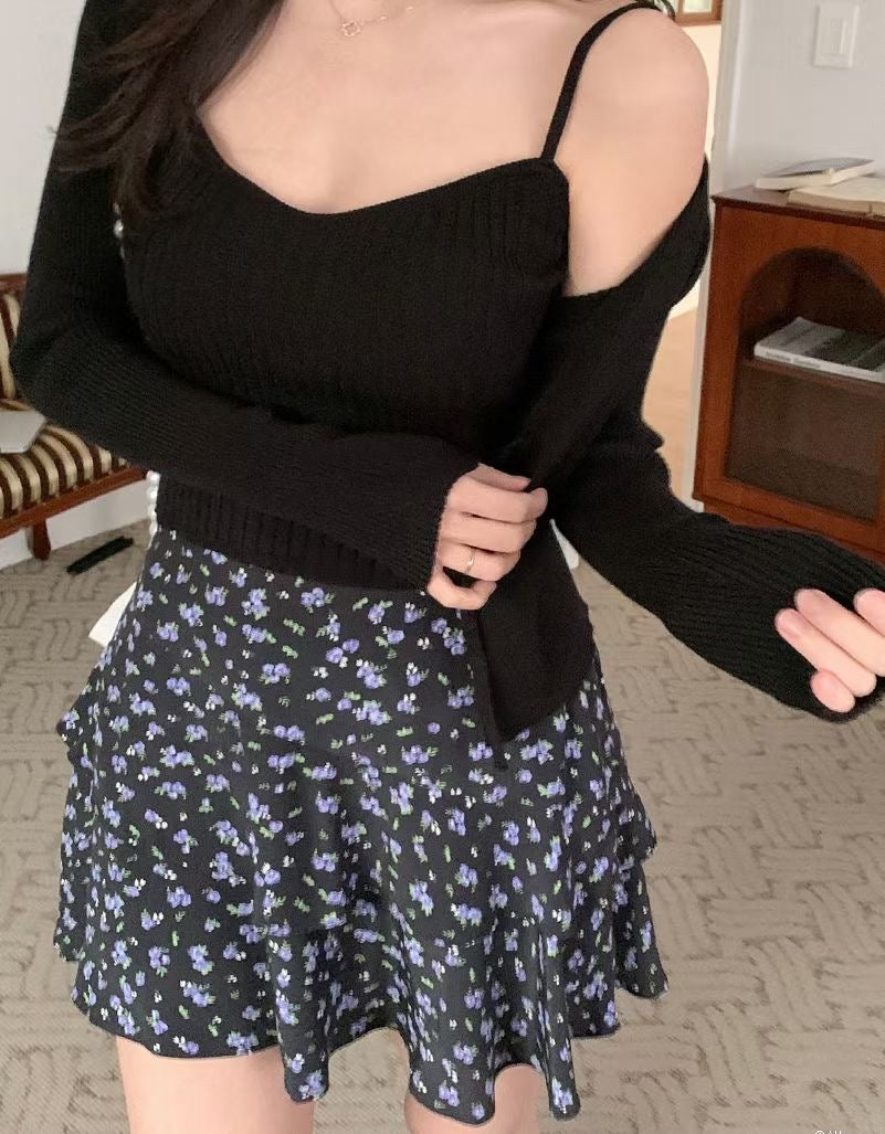 Lavender Layers Floral Skirt
