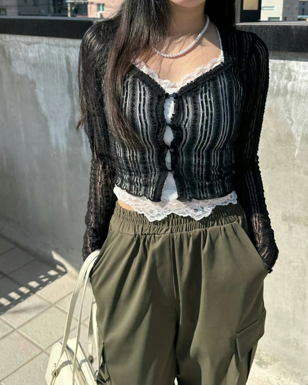 性感蕾絲透視Cardigans