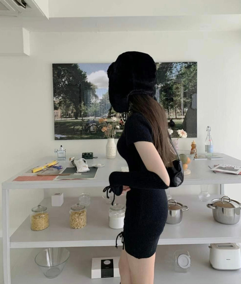 Cross Favor Knitting Dress