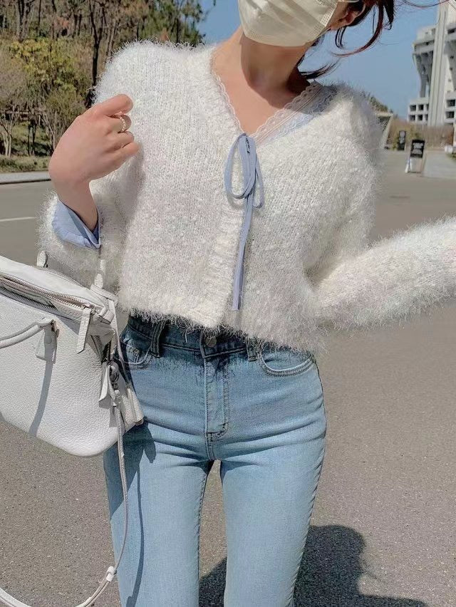 粒粒雪糕毛毛Cardigans