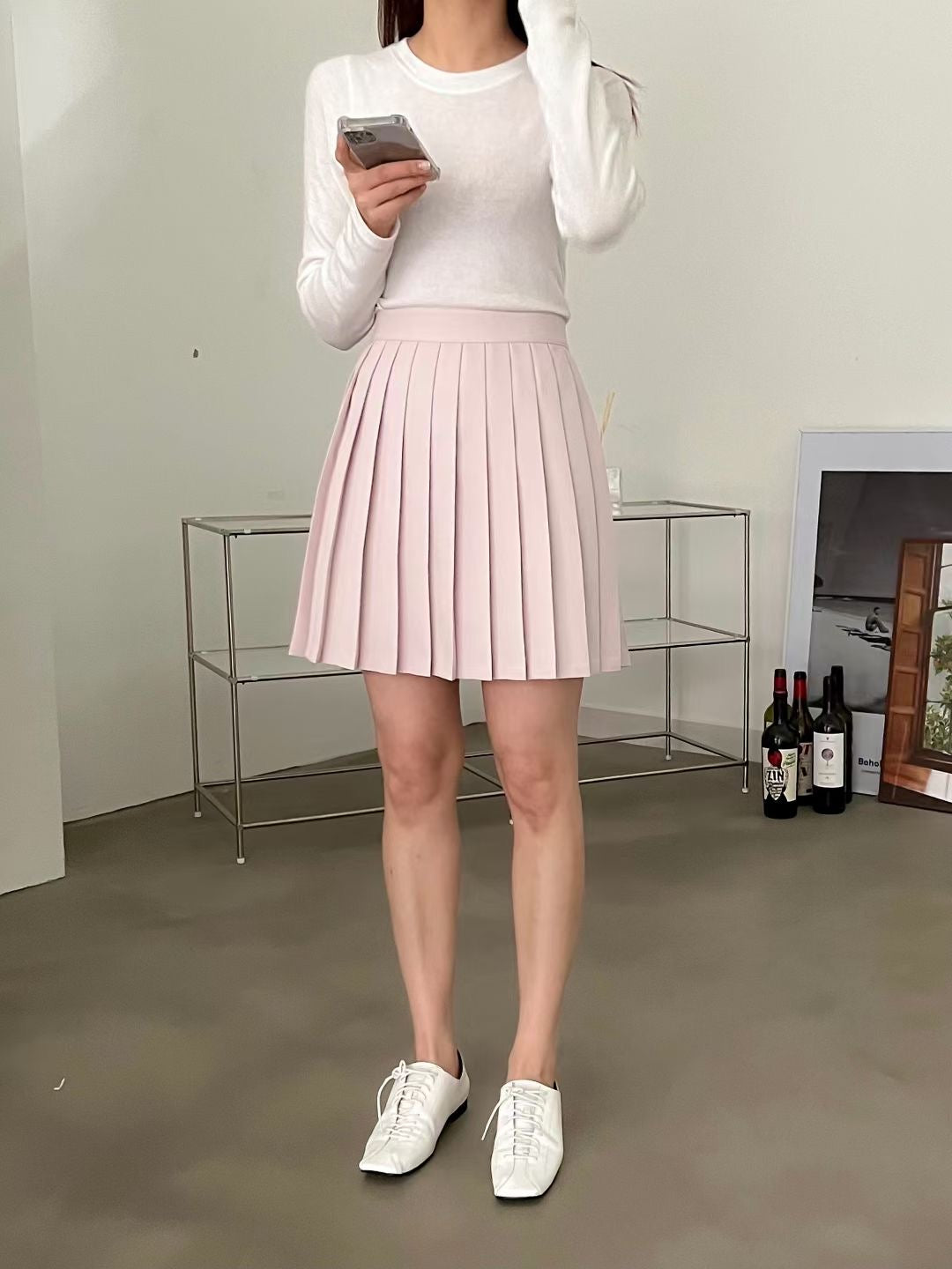 活潑可愛校園風百褶裙