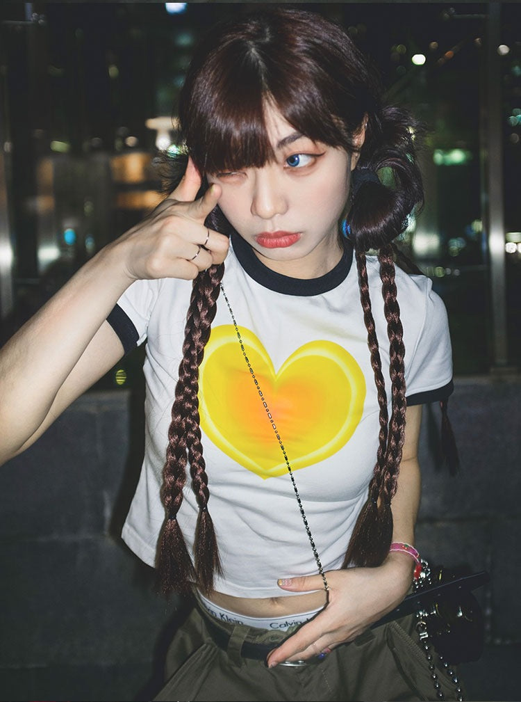 Hearttt Crop Tee