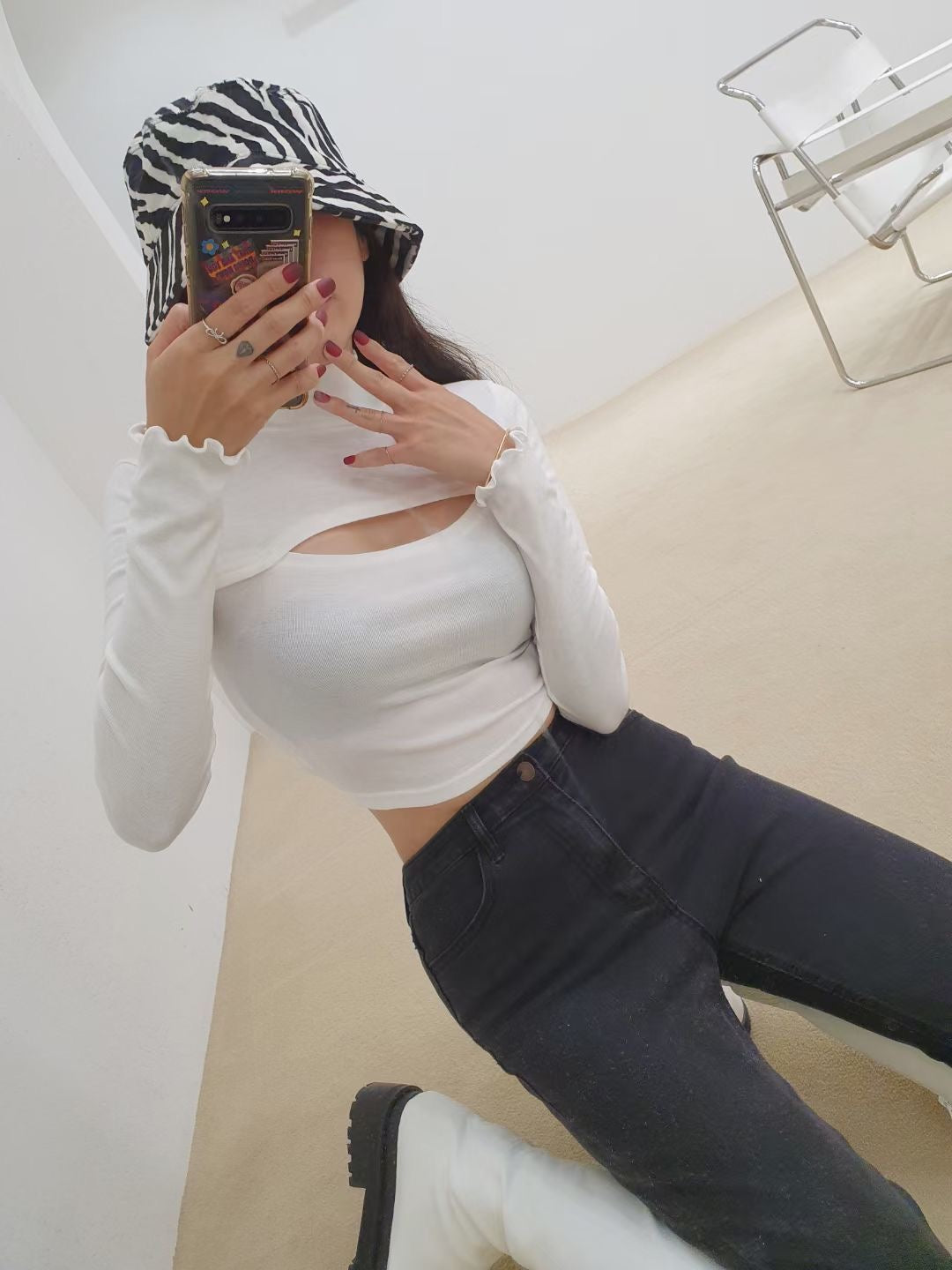 小性感鏤空Top