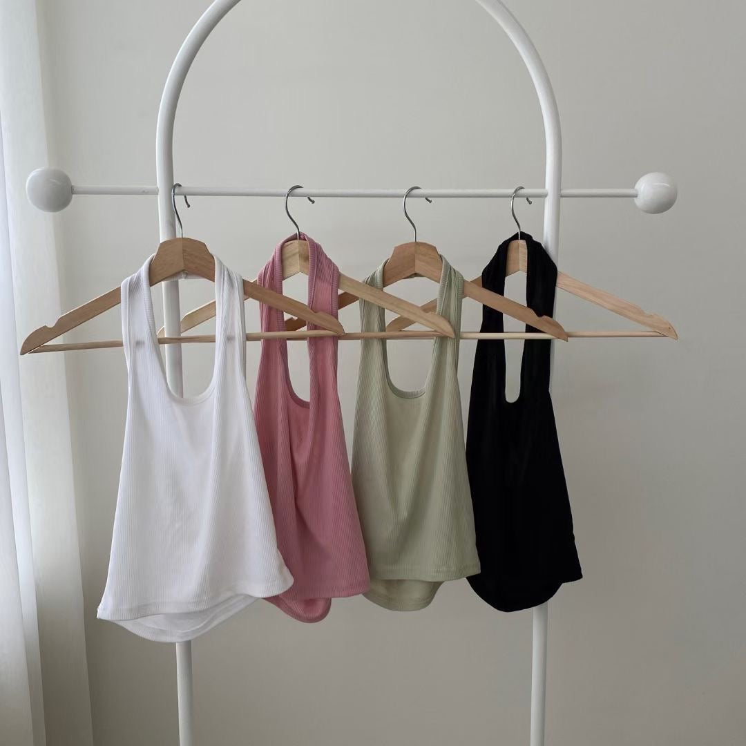 U領掛脖性感小背心