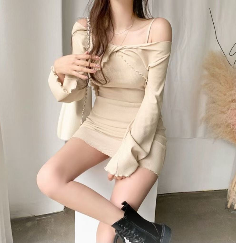 小性感吊帶連身裙Set
