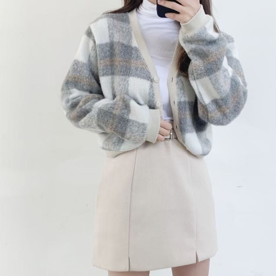 KR Checked Cardigans