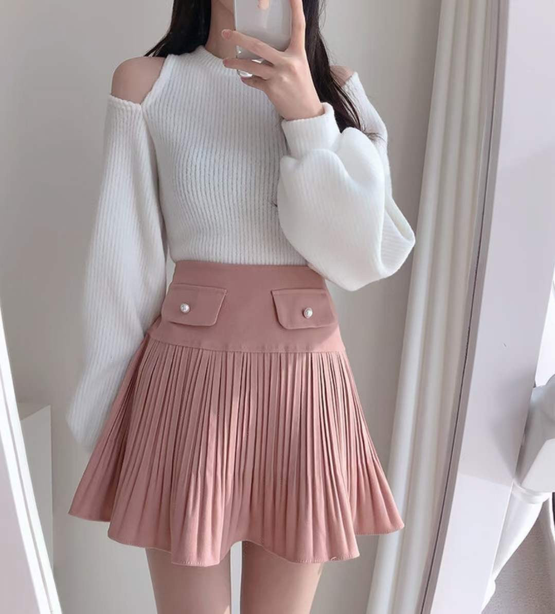 蝙蝠袖可愛露肩Top