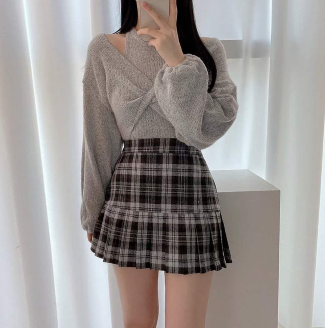 蝙蝠袖背心兩件套