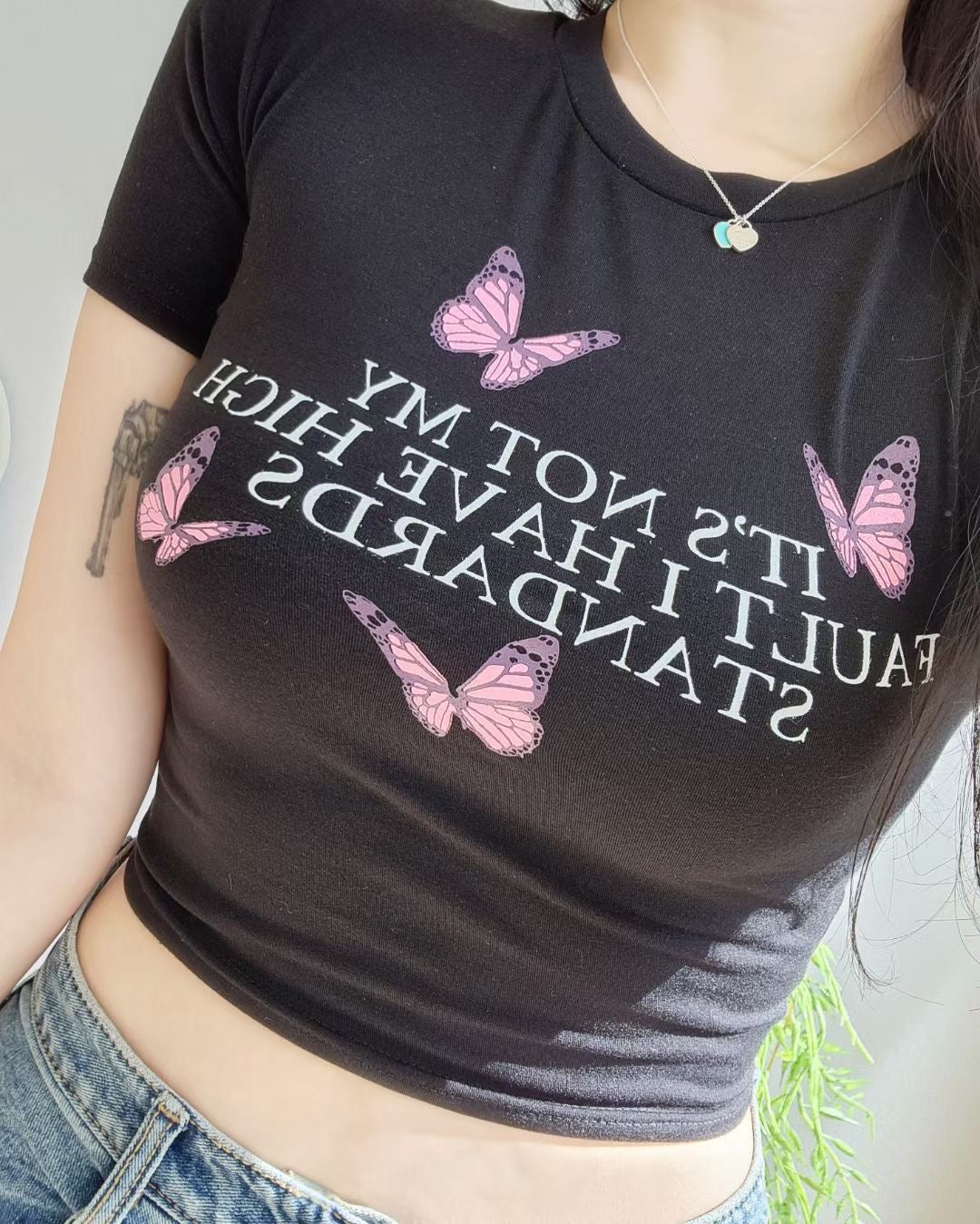 Butterfly Crop Tee