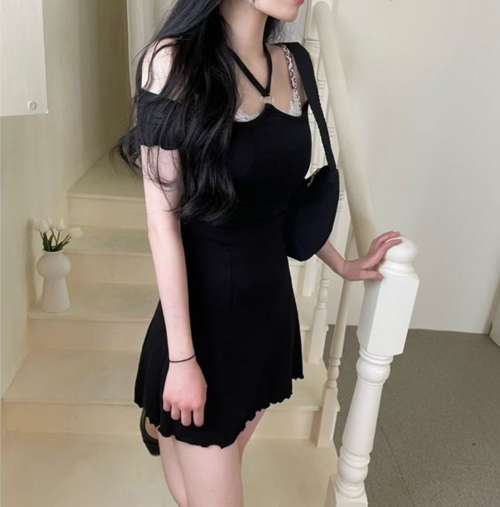 性感掛脖露肩Ops