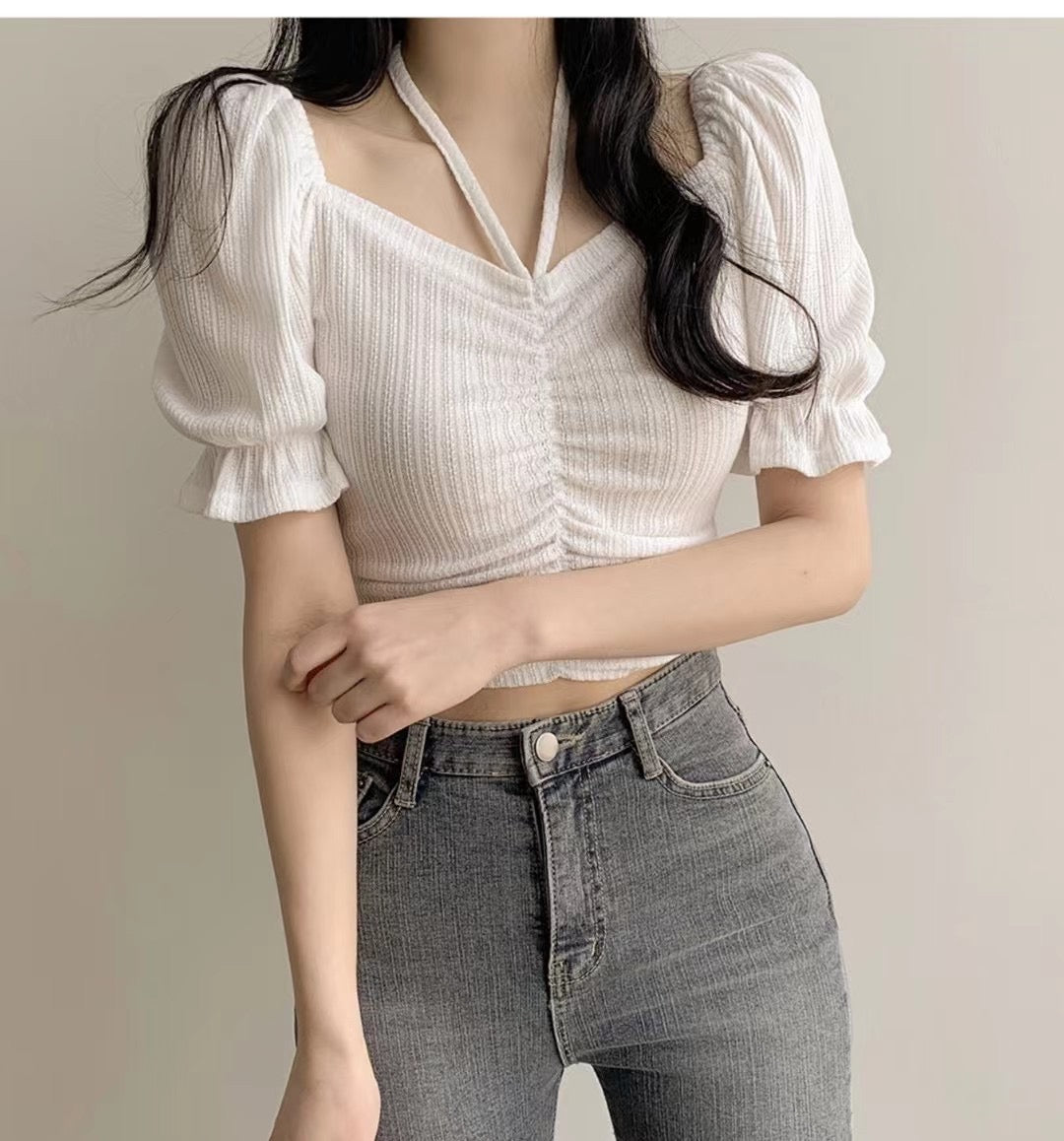 設計感魚骨辮Sexy Crop
