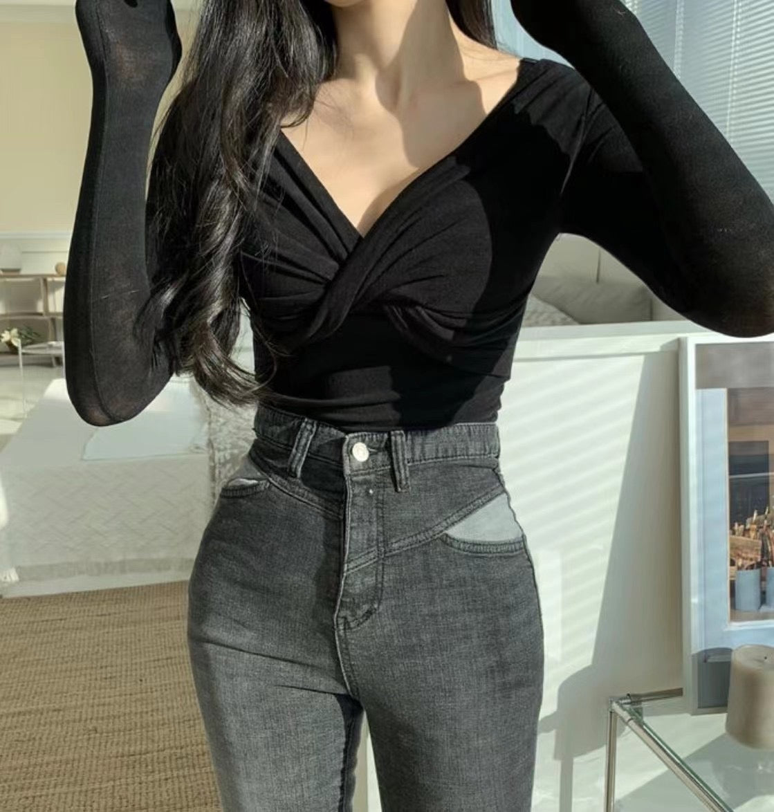 小性感扭結Cotton Top