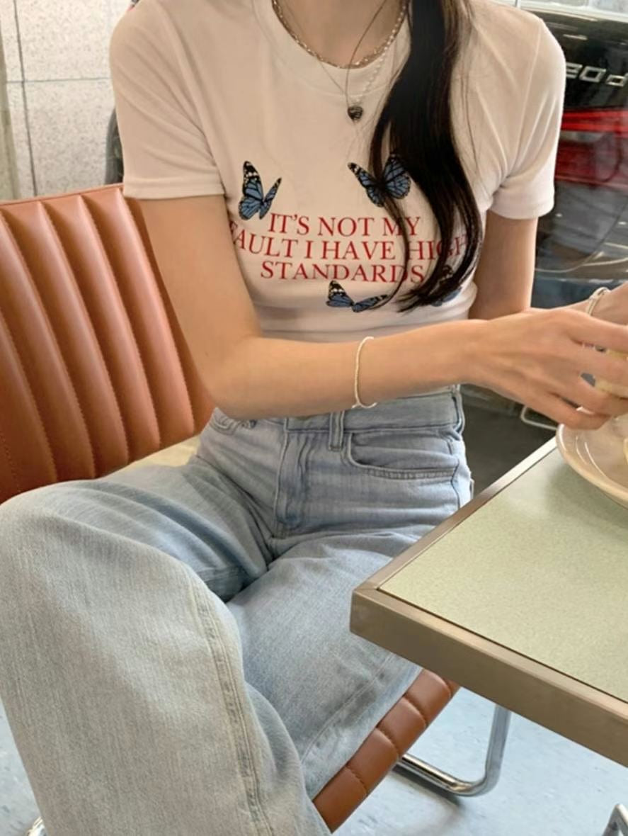Butterfly Crop Tee