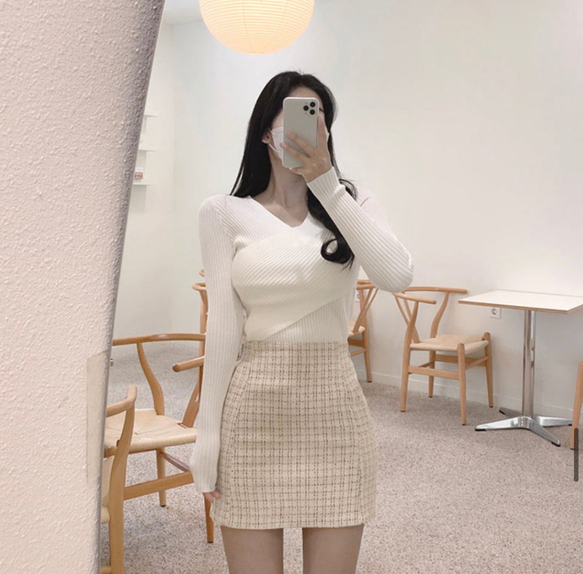2-ways交疊Knit Top