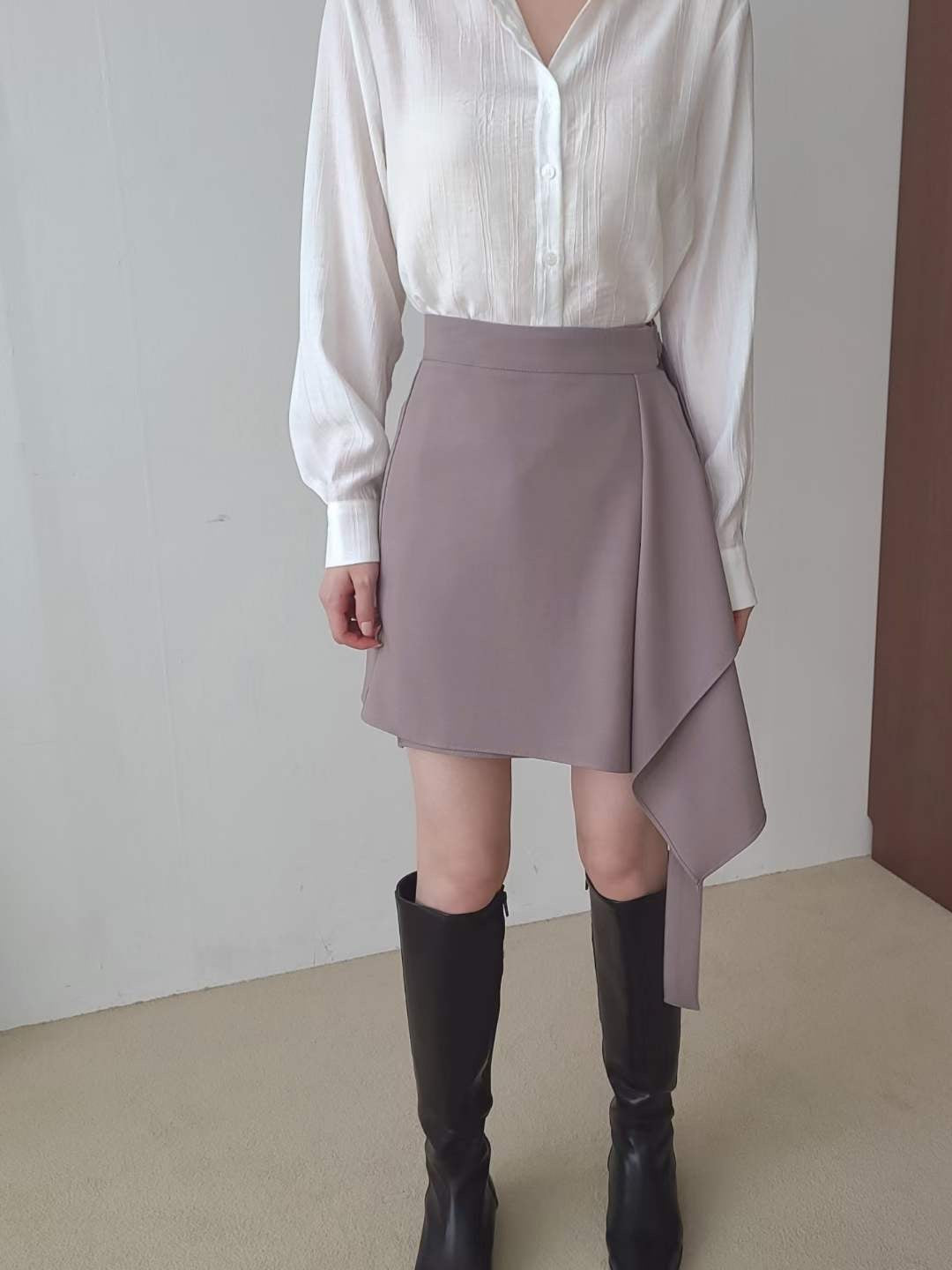 氣質絲帶半截裙