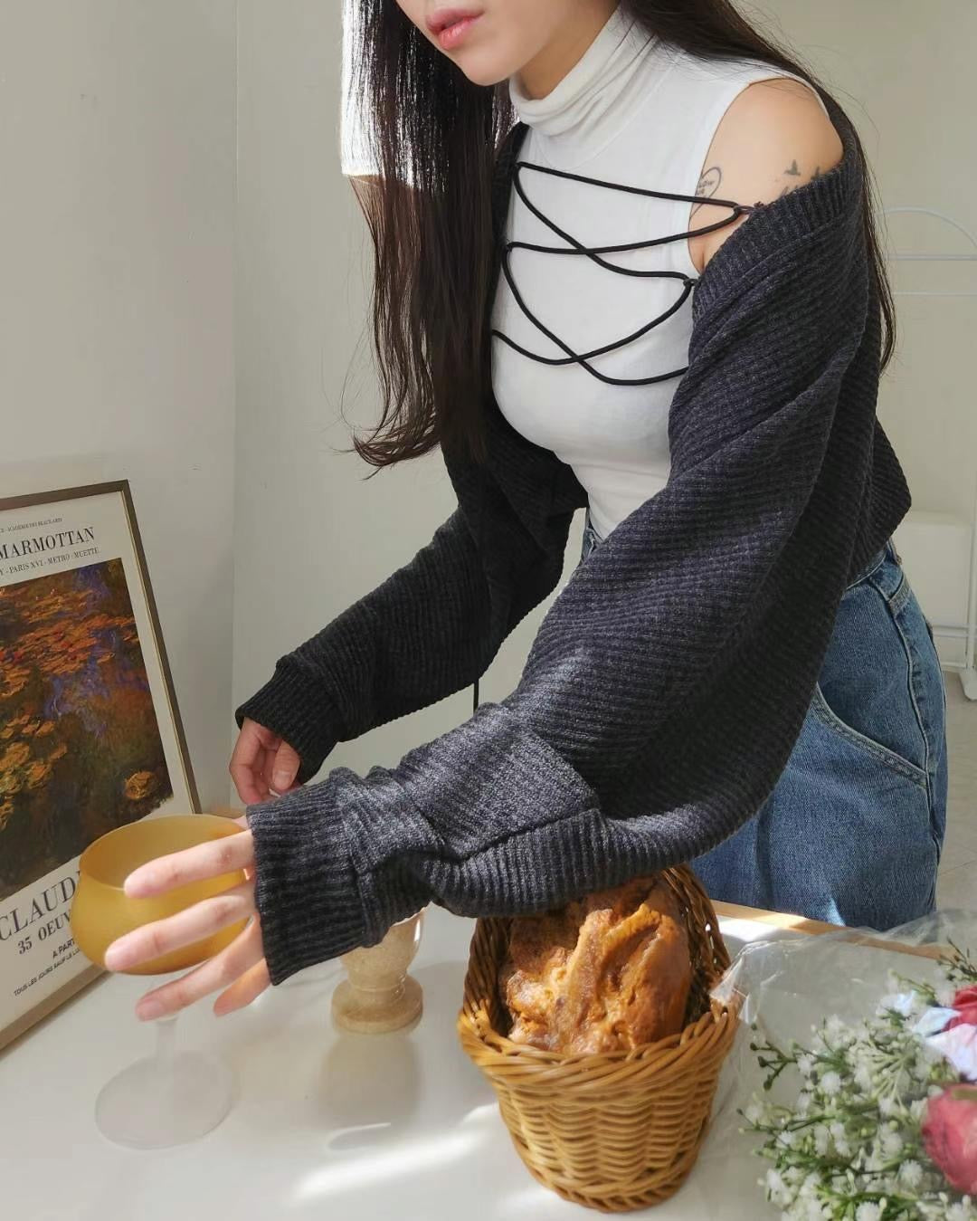 Sexy Eyelet Bolero Cardigans