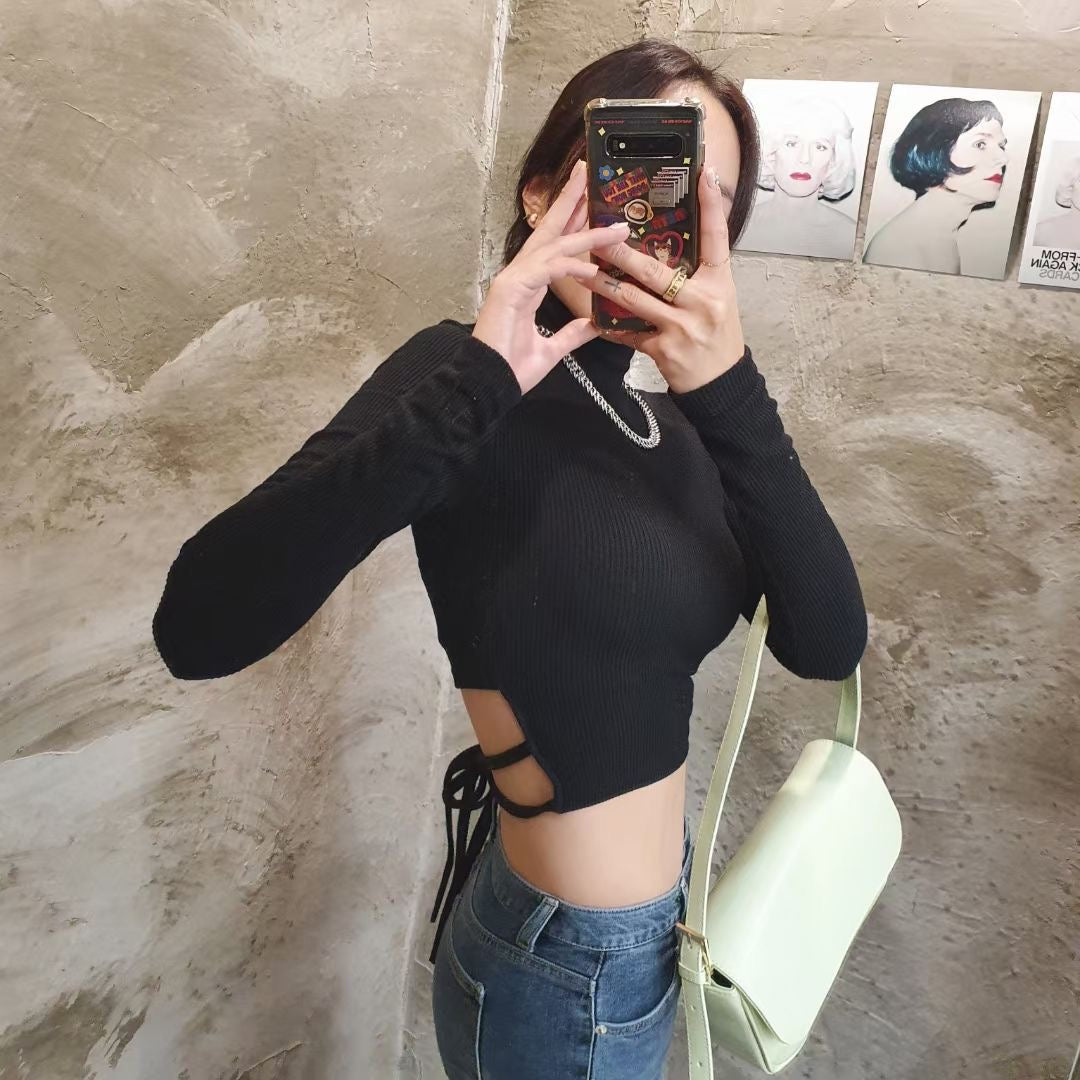 後綁帶小蠻腰Top