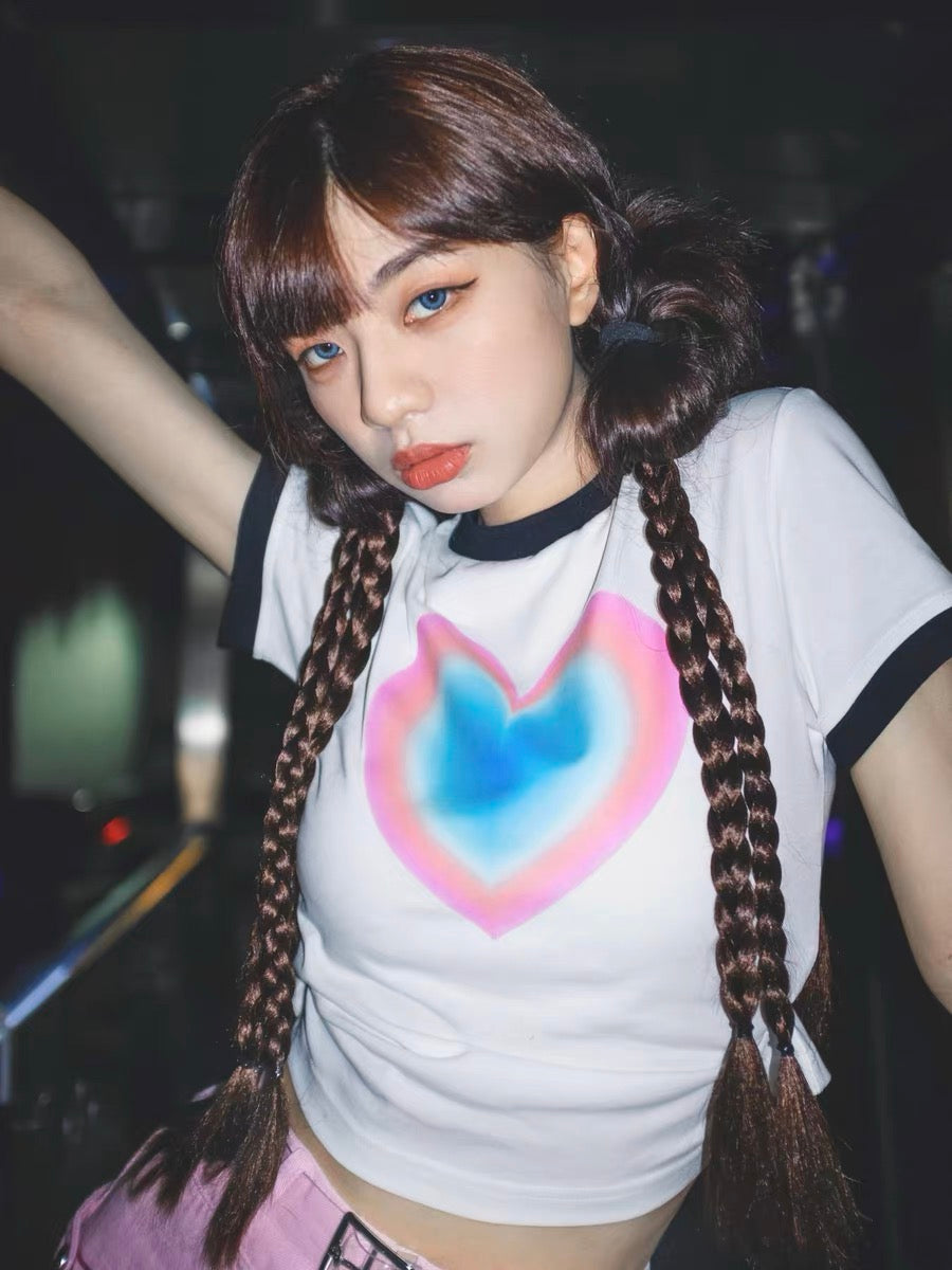 Hearttt Crop Tee