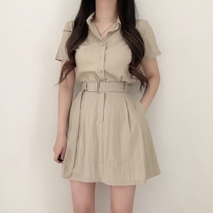 襯衫短裙皮帶Set