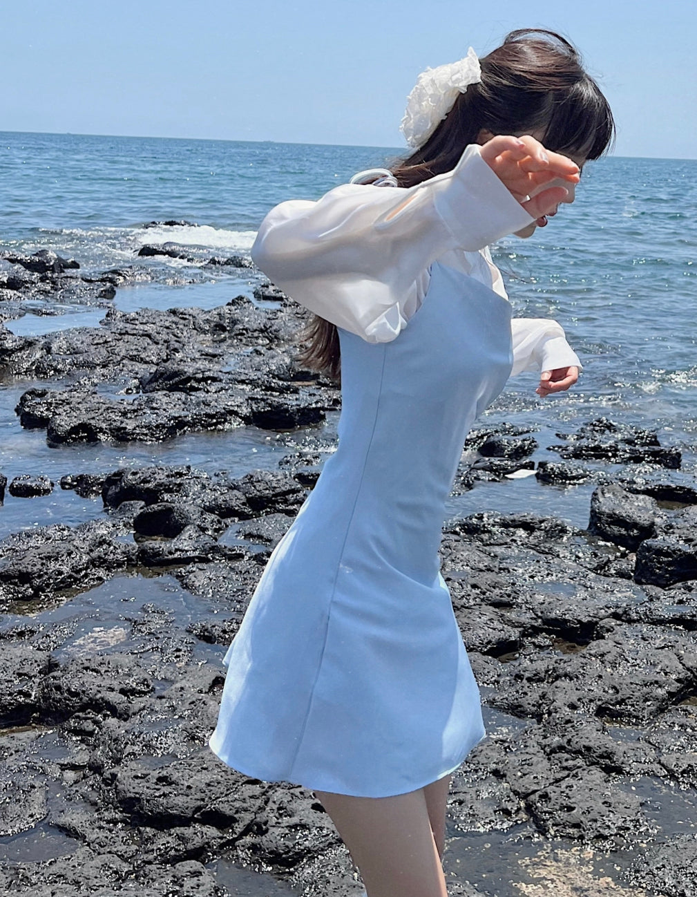 超舒服垂墜感絲滑襯衫