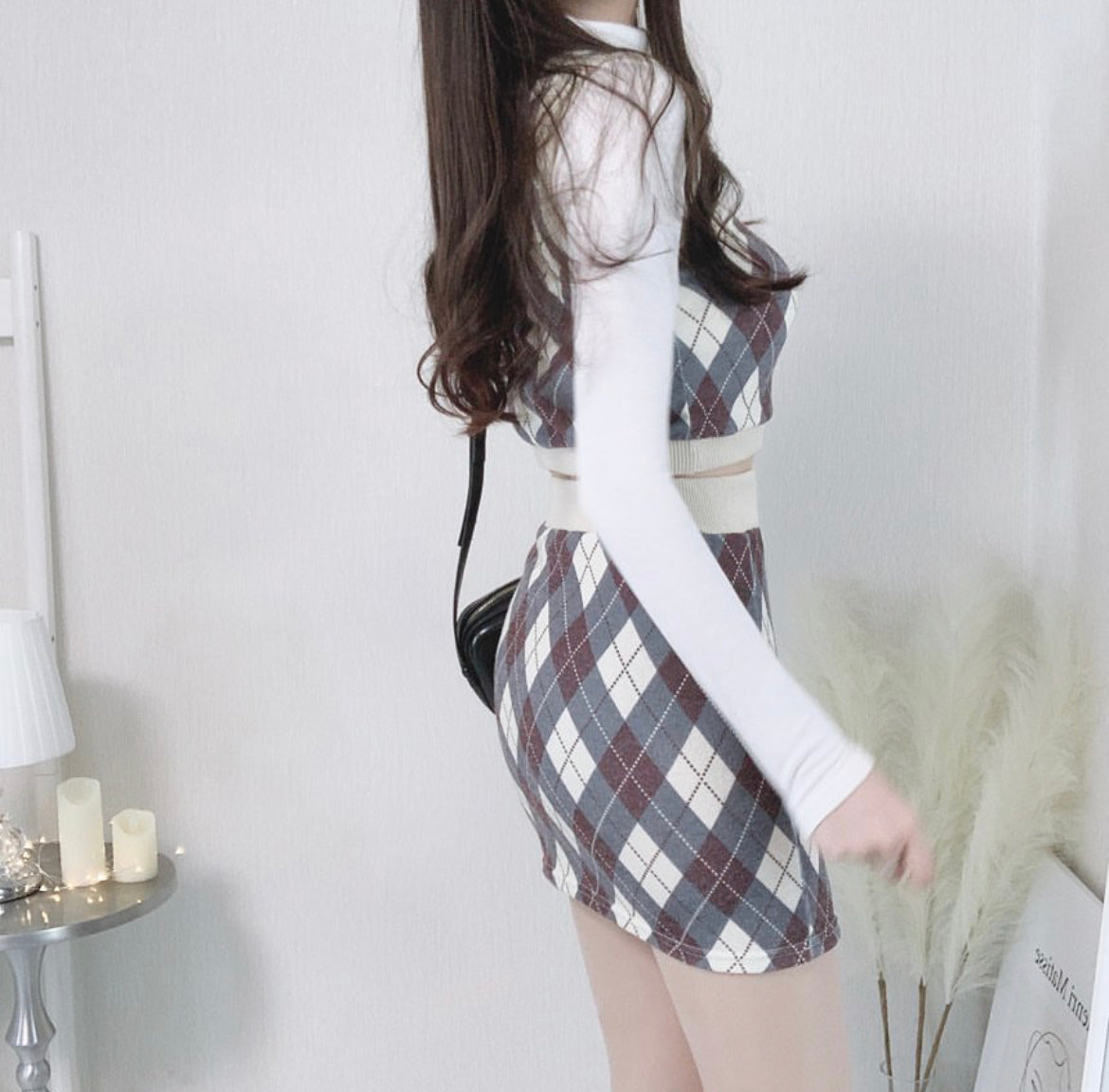 菱格紋Set