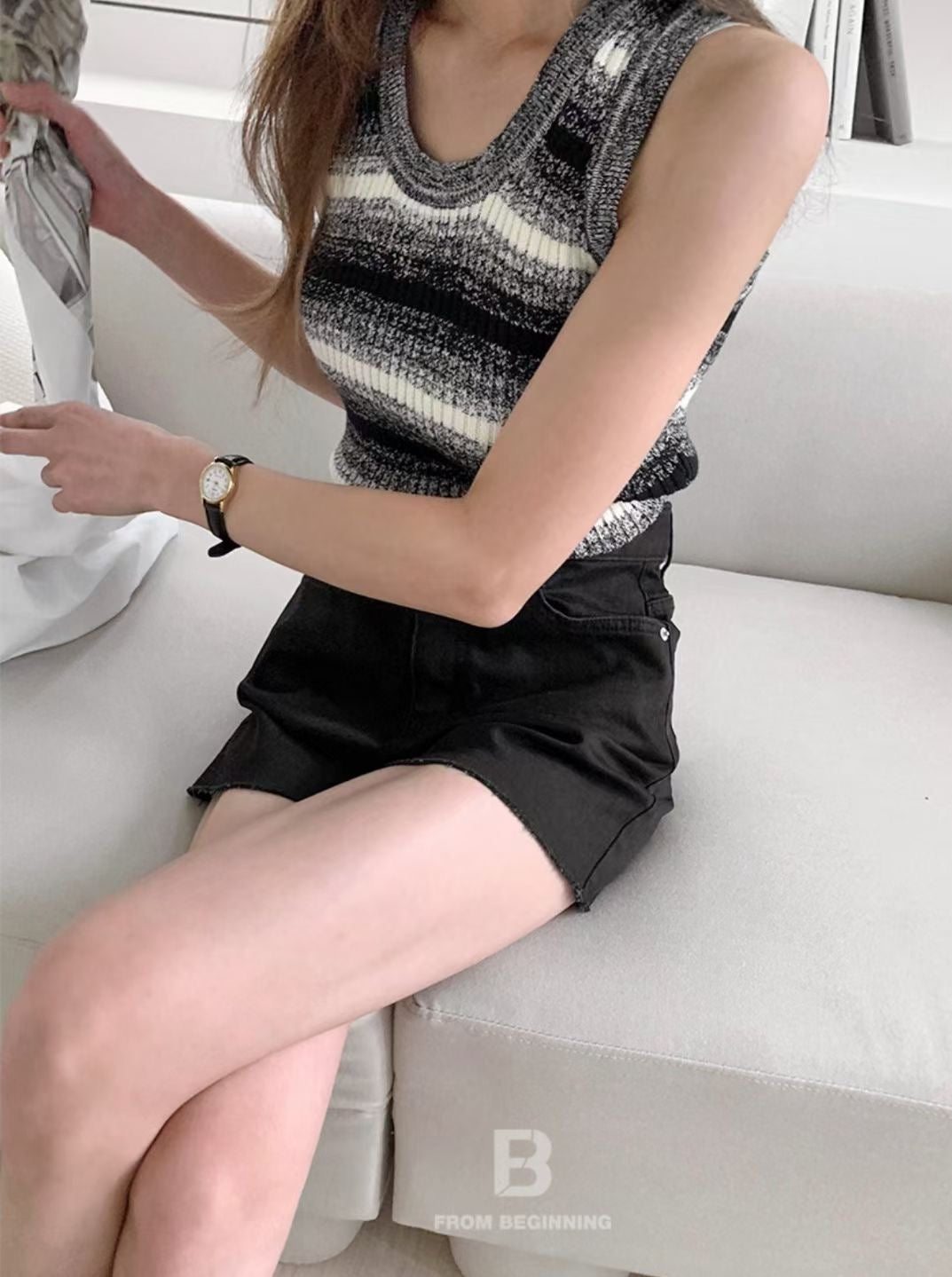 Monochrome Liner Vest