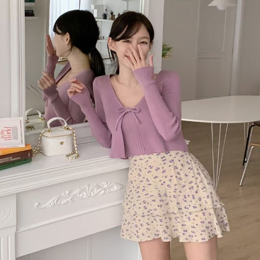 Lavender Layers Floral Skirt