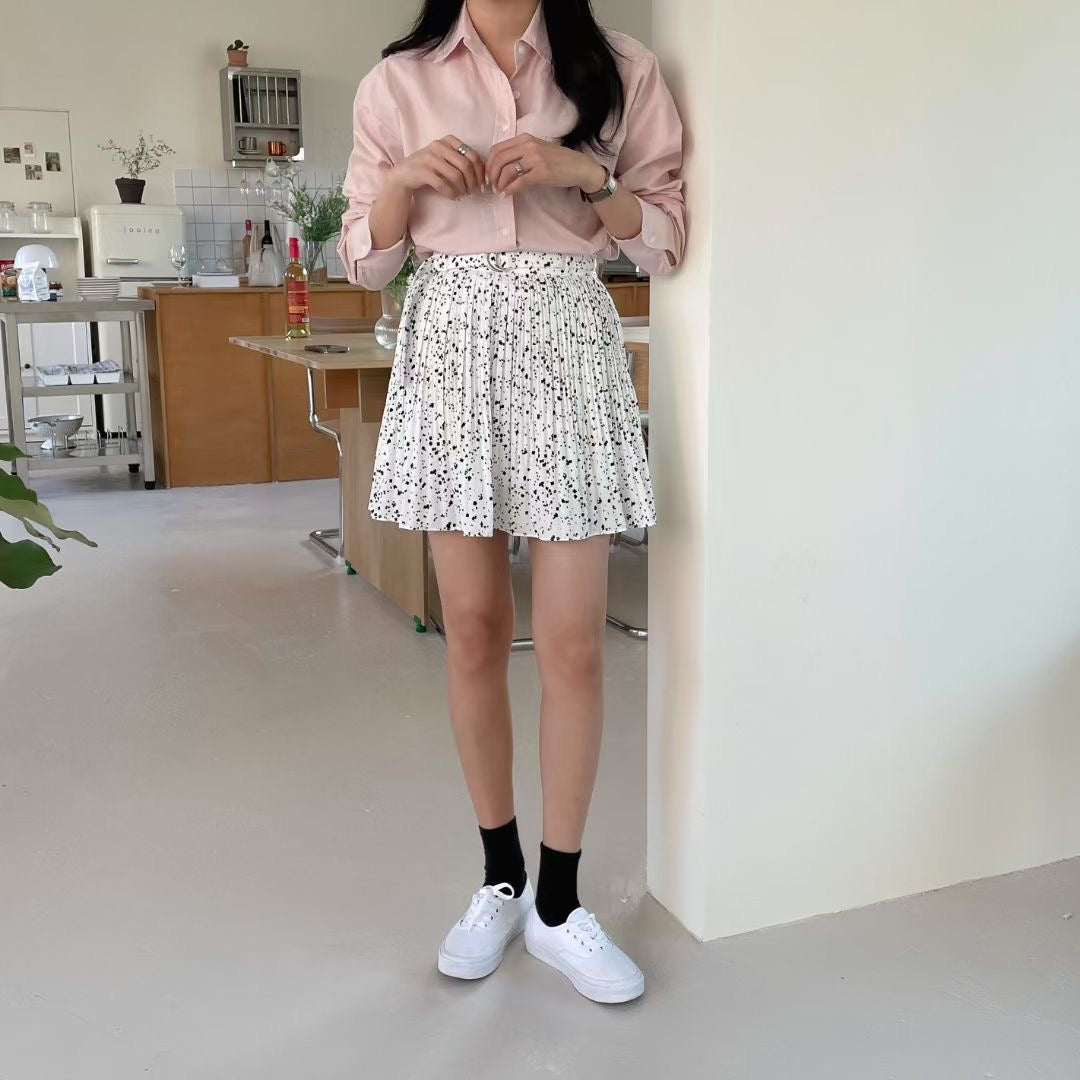 潑墨式風琴百褶裙