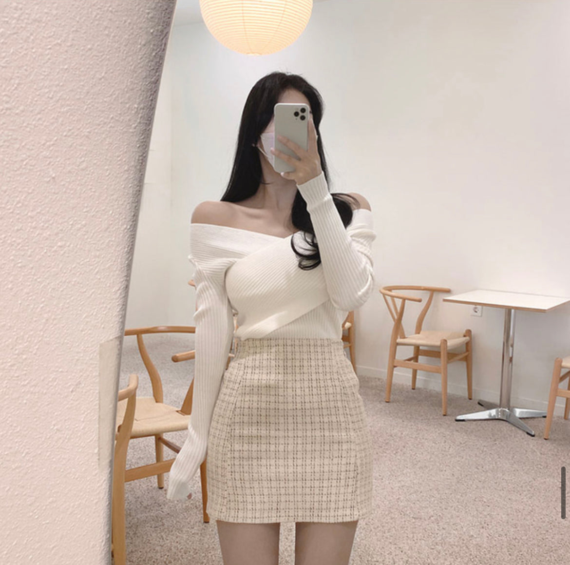 2-ways交疊Knit Top