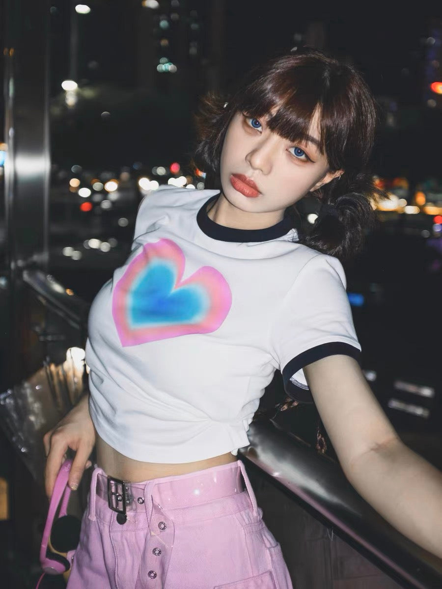 Hearttt Crop Tee