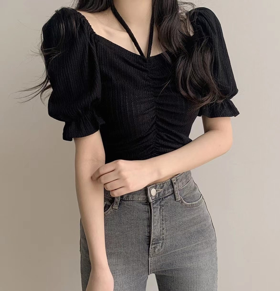 設計感魚骨辮Sexy Crop