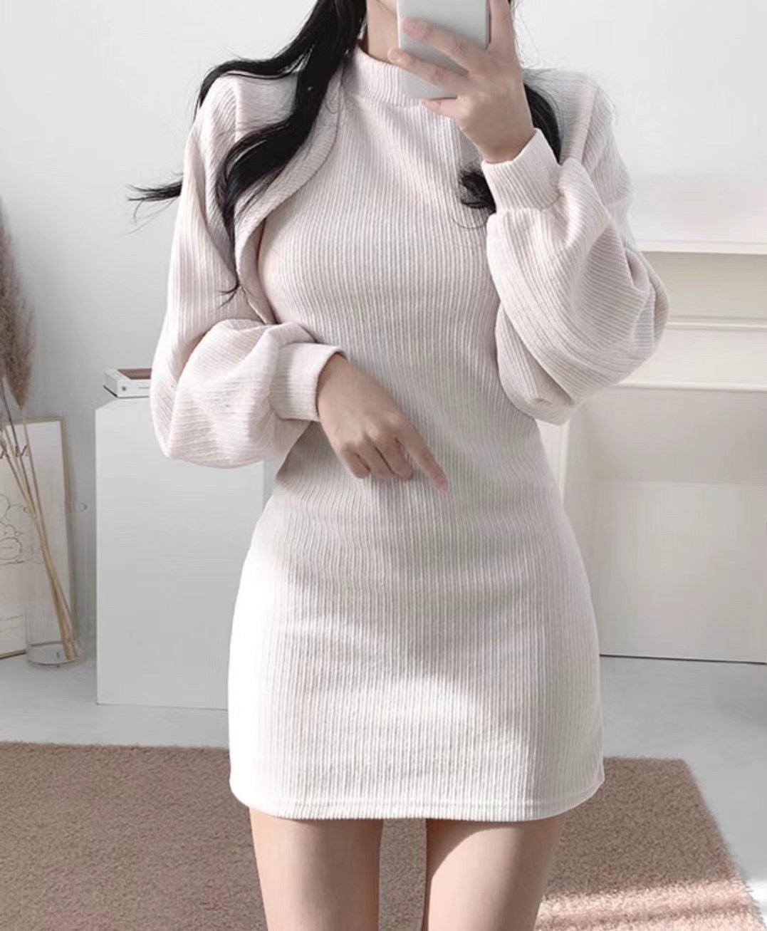 蝙蝠袖外套+背心Ops Set