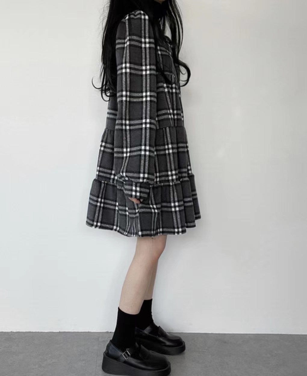 Vintage方領格紋Ops