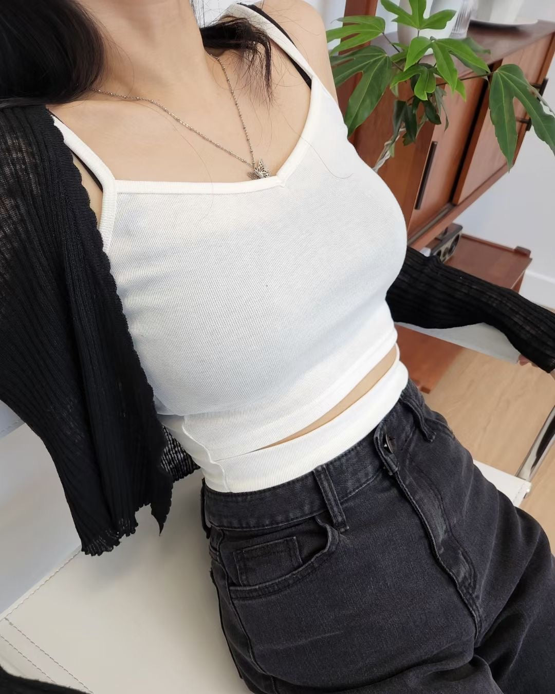 Front Cutting Sexy Top
