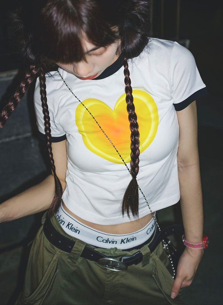 Hearttt Crop Tee