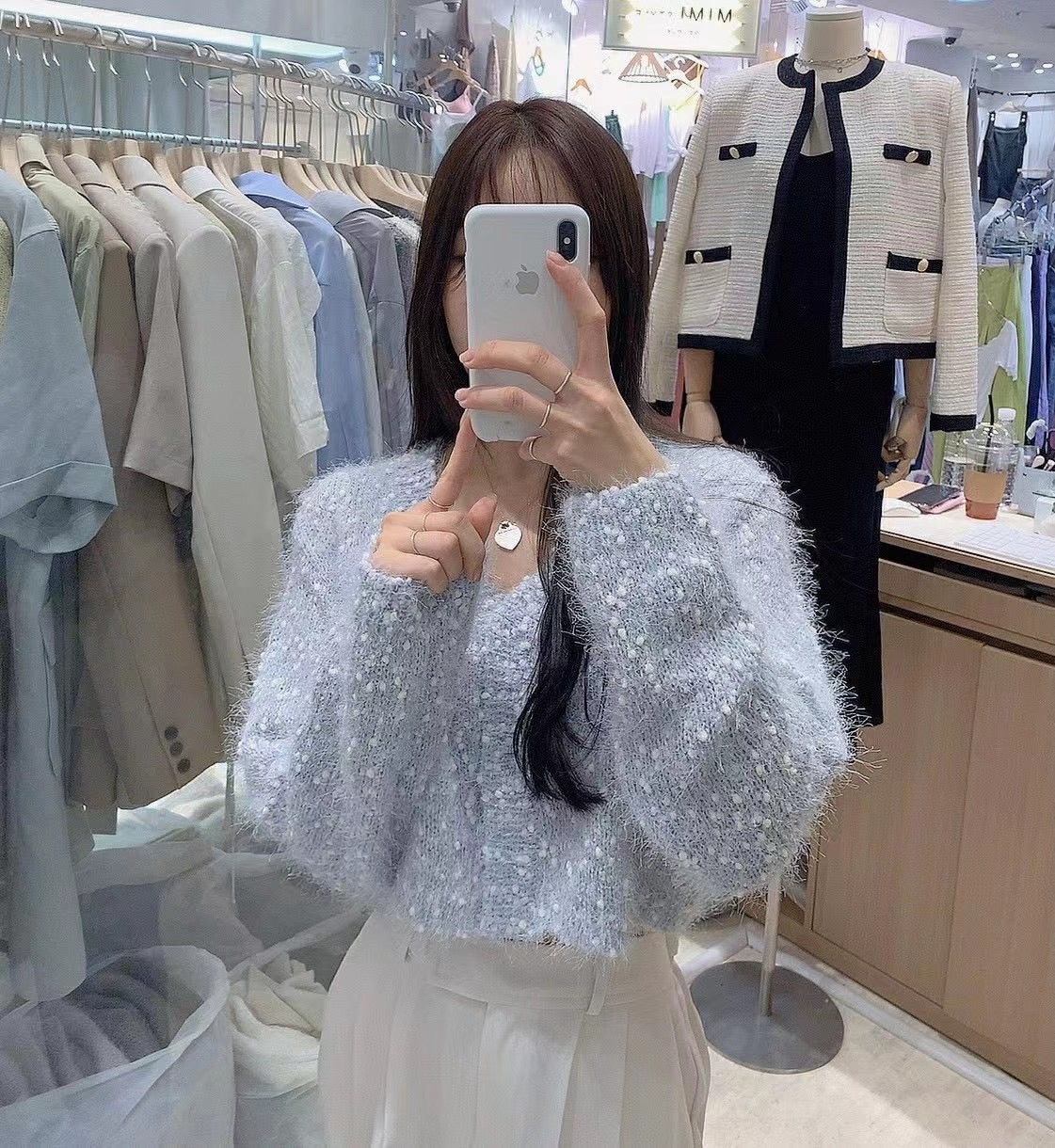 粒粒雪糕毛毛Cardigans