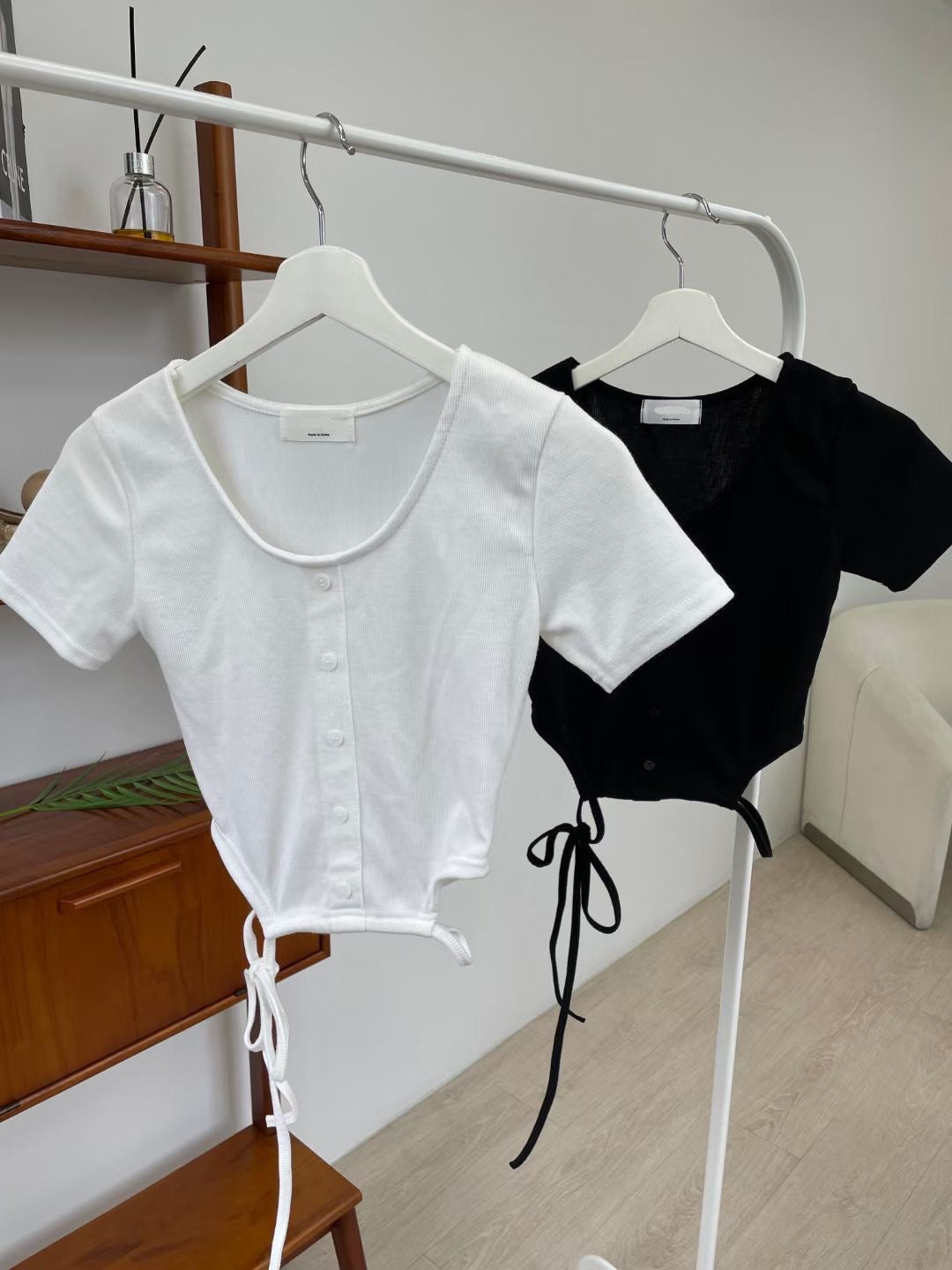貼身綁帶露腰Crop Top