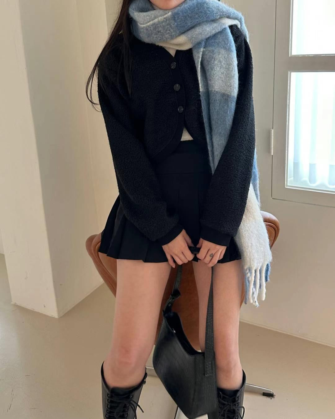 可愛雪球毛粒Cardigans