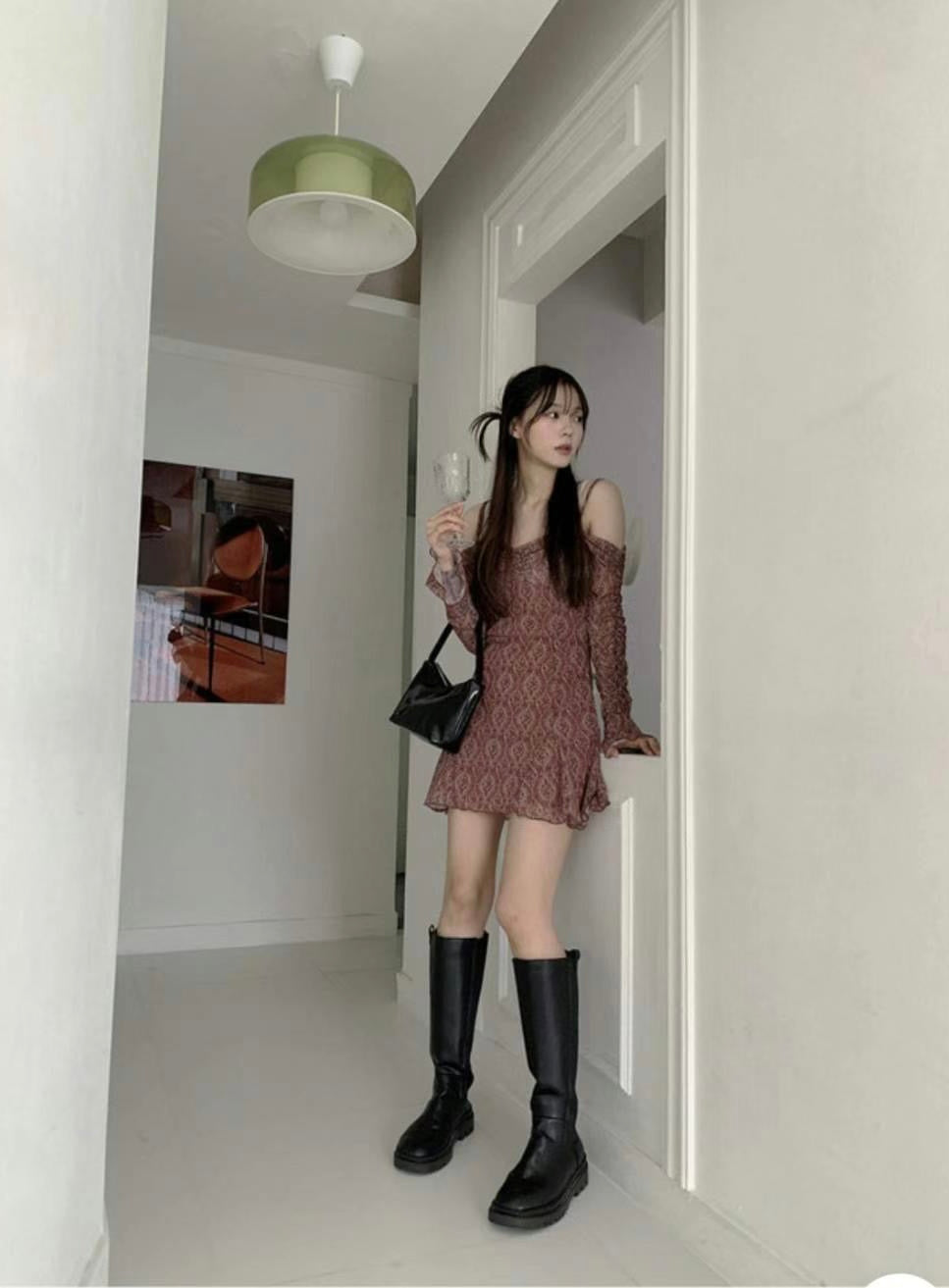 Vintage Wine Dress