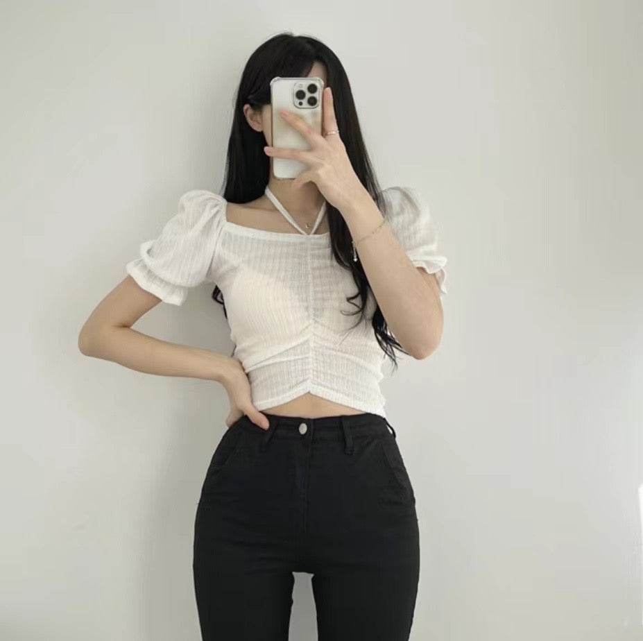 設計感魚骨辮Sexy Crop