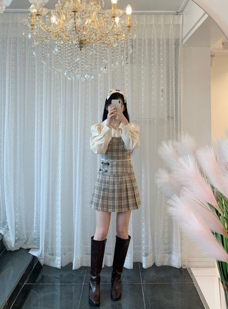 【女團即視感】吊帶格紋Top