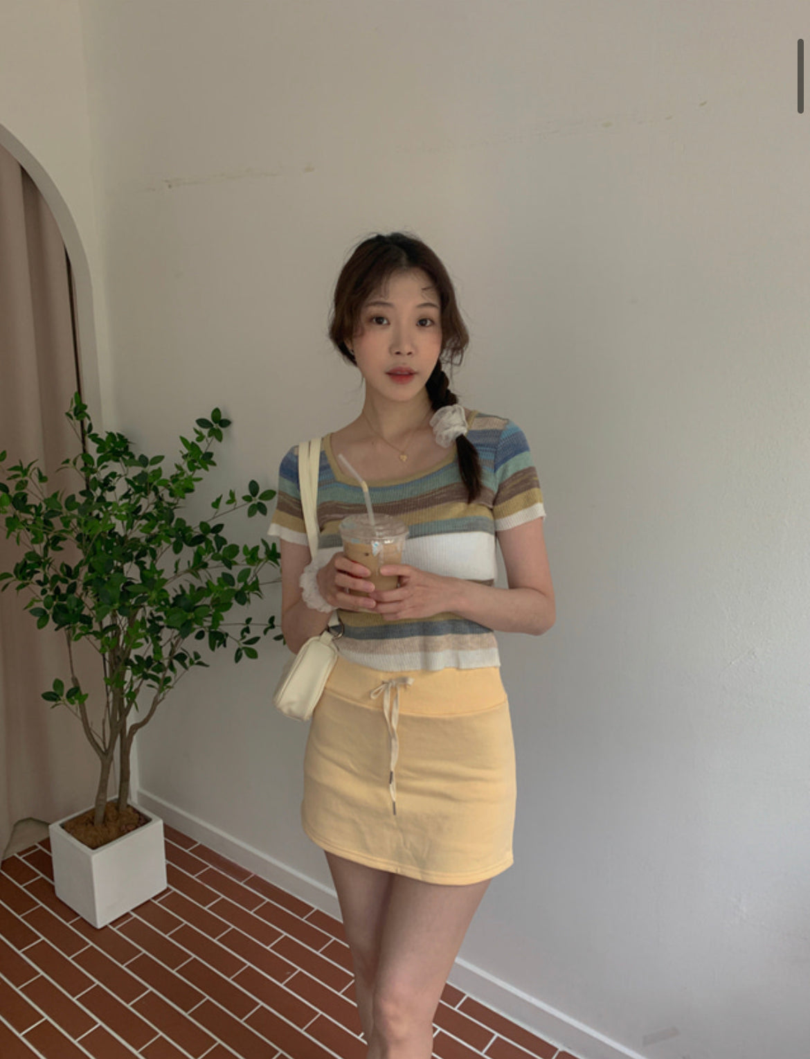Rainbow Off Shoulder Top