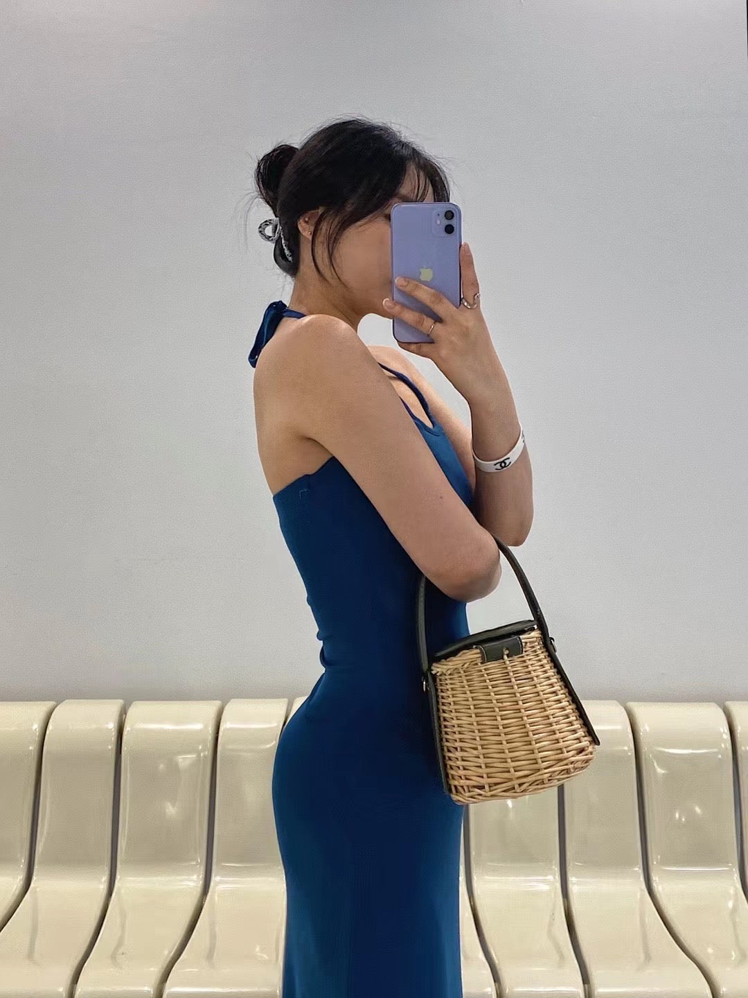 低胸U領綁帶掛脖Ops