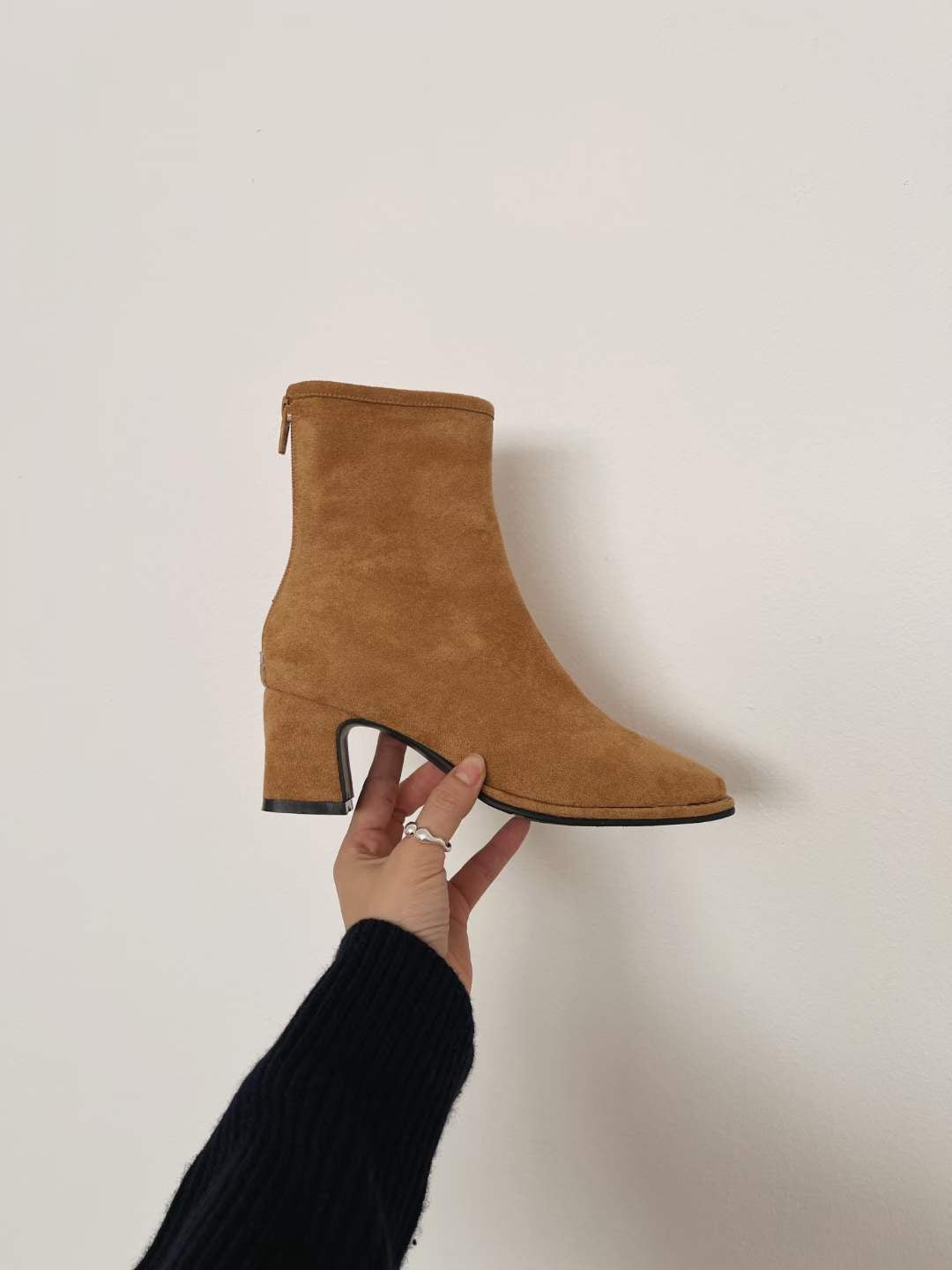 高質麂皮淺咖色Boots