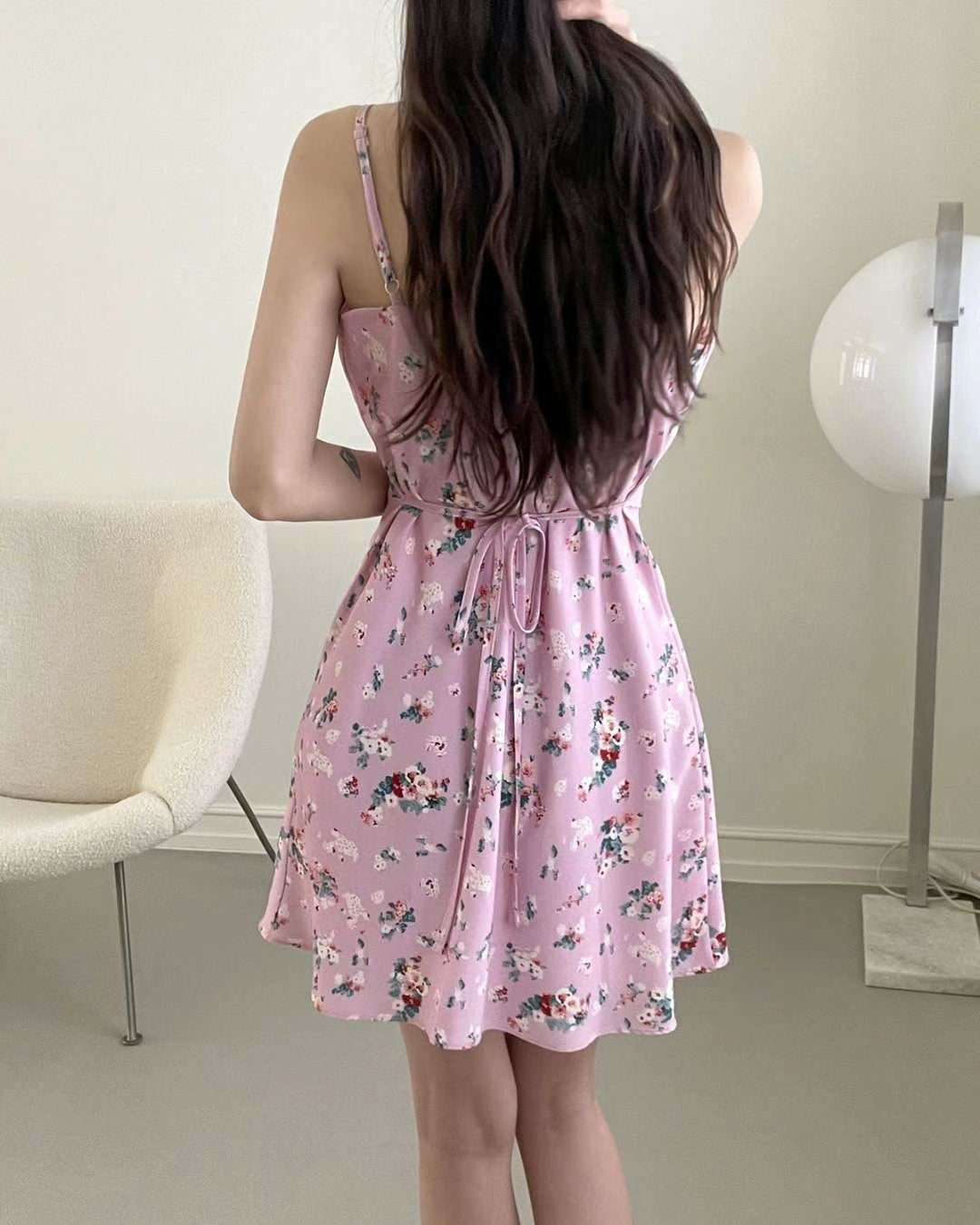 小性感吊帶碎花Ops