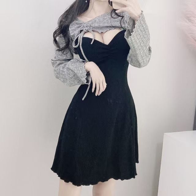 蝴蝶結小披肩Ops Set