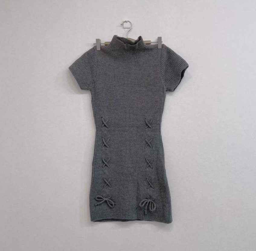 Cross Favor Knitting Dress